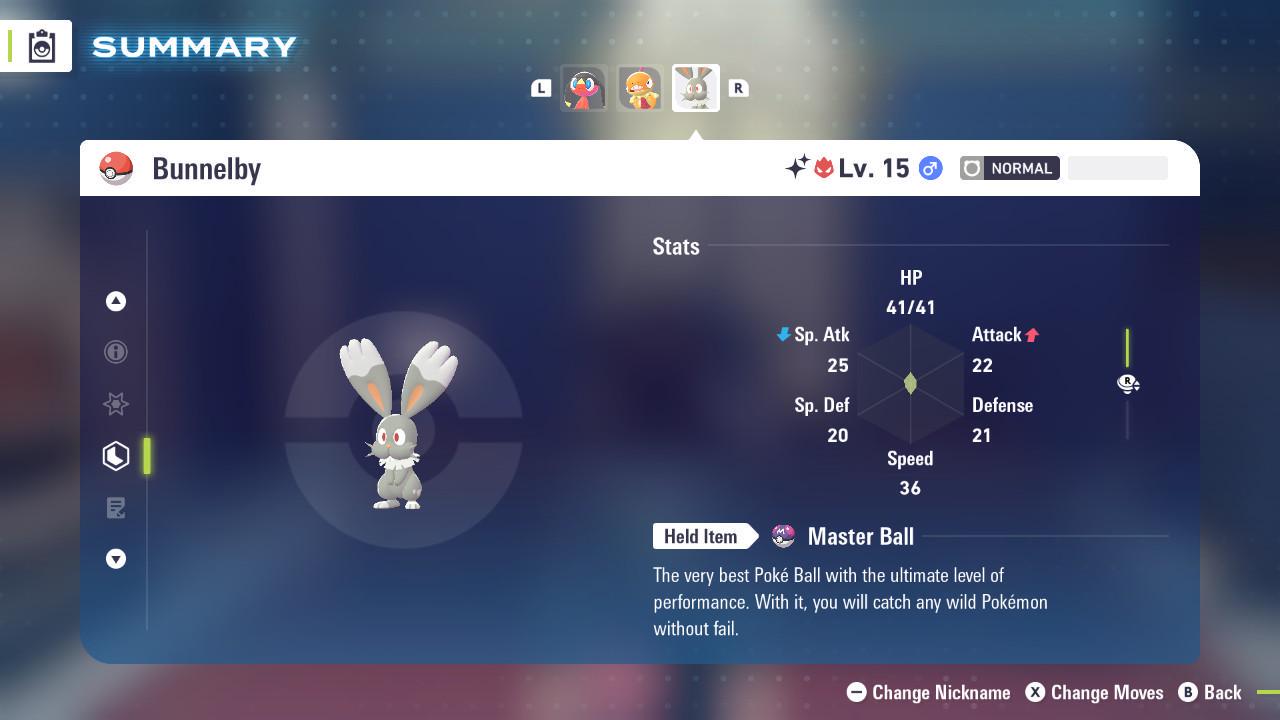 Shiny Alpha Bunnelby Pokémon Legends ZA 6IV Competitive Battle Ready Pokémon card photo