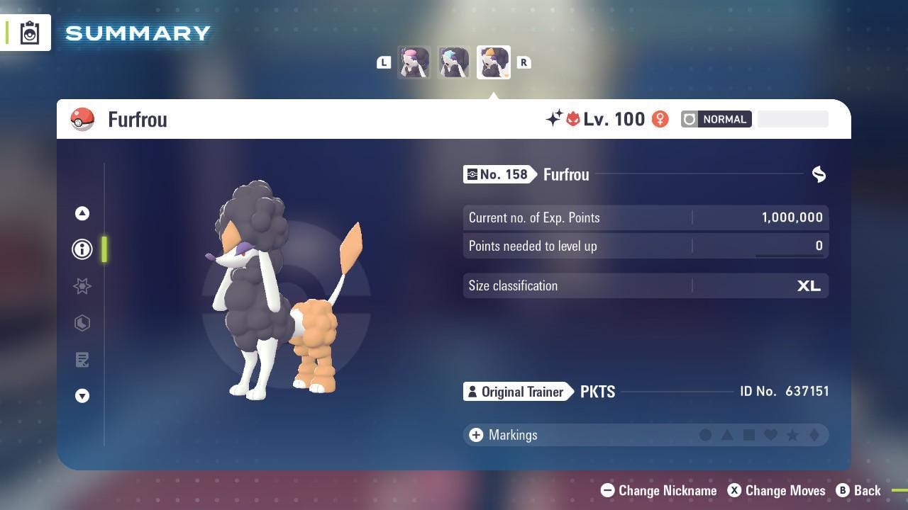 Фото покемона Блестящий Альфа-Алмазный Фурфру Pokémon Legends ZA 6IV Готов к соревновательным боям 4