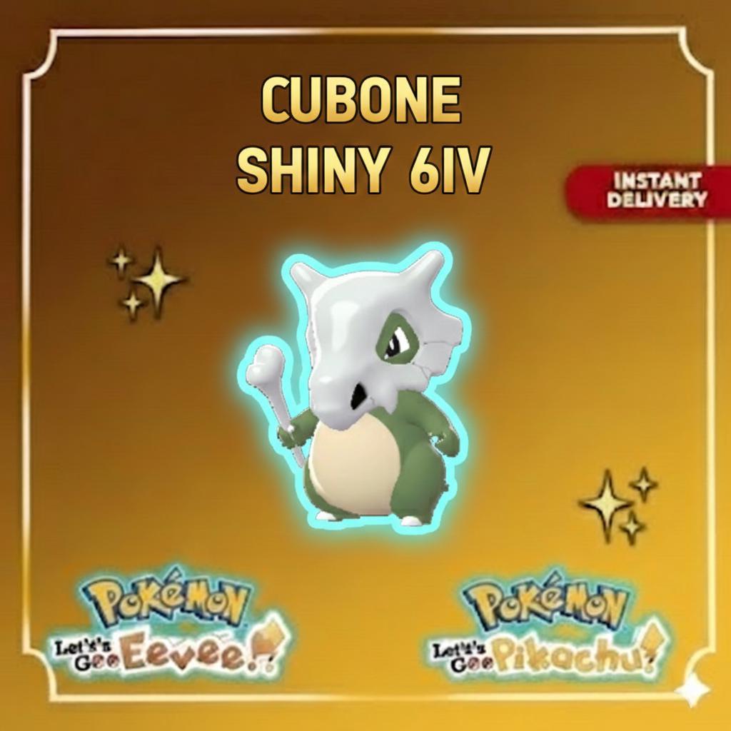 Shiny Cubone Lets Go Pikachu Eevee 6IV Competitive Battle Ready – Pokémon Let's Go Pokémon card photo