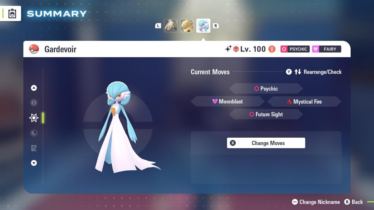 Shiny Alpha Gardevoir Pokémon Legends ZA 6IV Competitive Battle Ready Pokémon card photo 4
