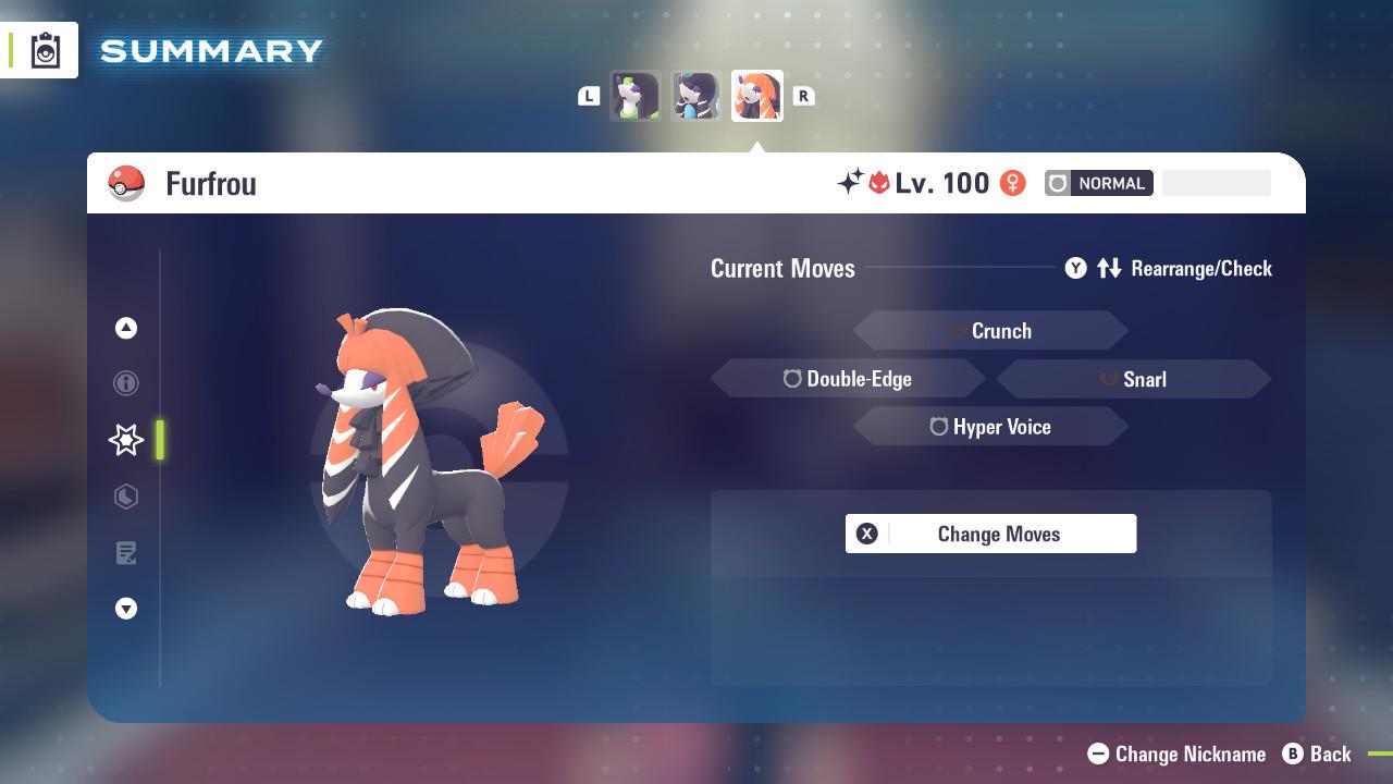 Shiny Alpha Kabuki Furfrou Pokémon Legends ZA 6IV Competitive Battle Ready Pokémon card photo 3