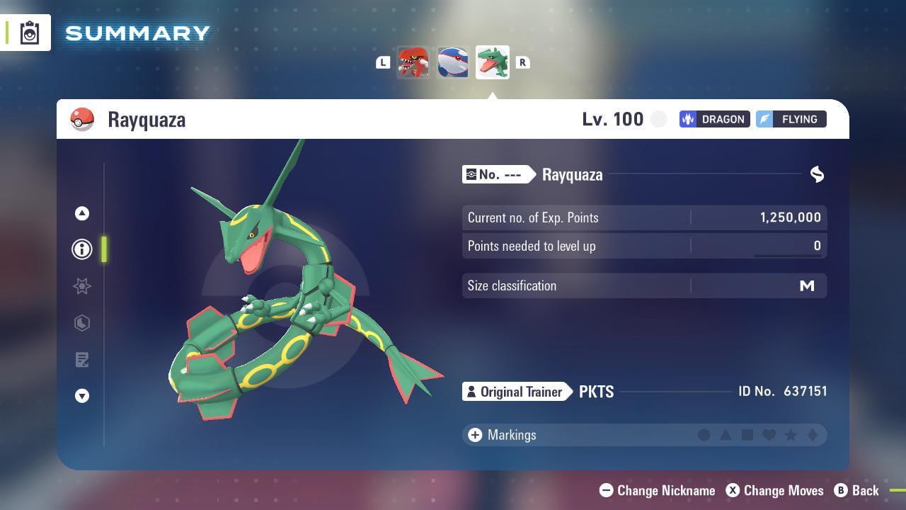 Non Shiny 6IV Rayquaza Pokemon Legends Za Mega Dimension DLC 6IV Competitive Battle Ready Pokémon card photo 3