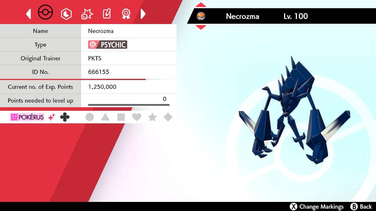 Shiny NECROZMA Pokemon Sword Shield 6IV Competitive Battle Ready – Sword & Shield Pokémon card photo