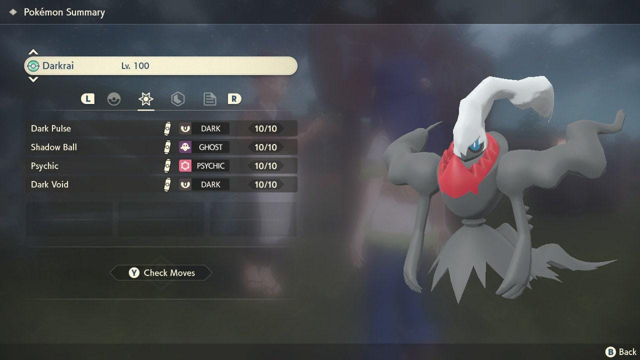 NON Shiny DARKRAI Pokémon Legends Arceus 6IV Pokemon Mythical Pokemon Competitive Battle Ready + EVs Free Shiny Ev Trained – Legends Arceus Pokémon card photo