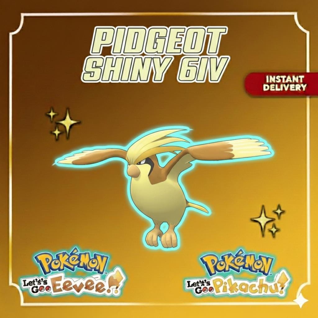 Foto de la carta Pokémon PIDGEOT Variocolor 6IV Listo para la Batalla Competitiva