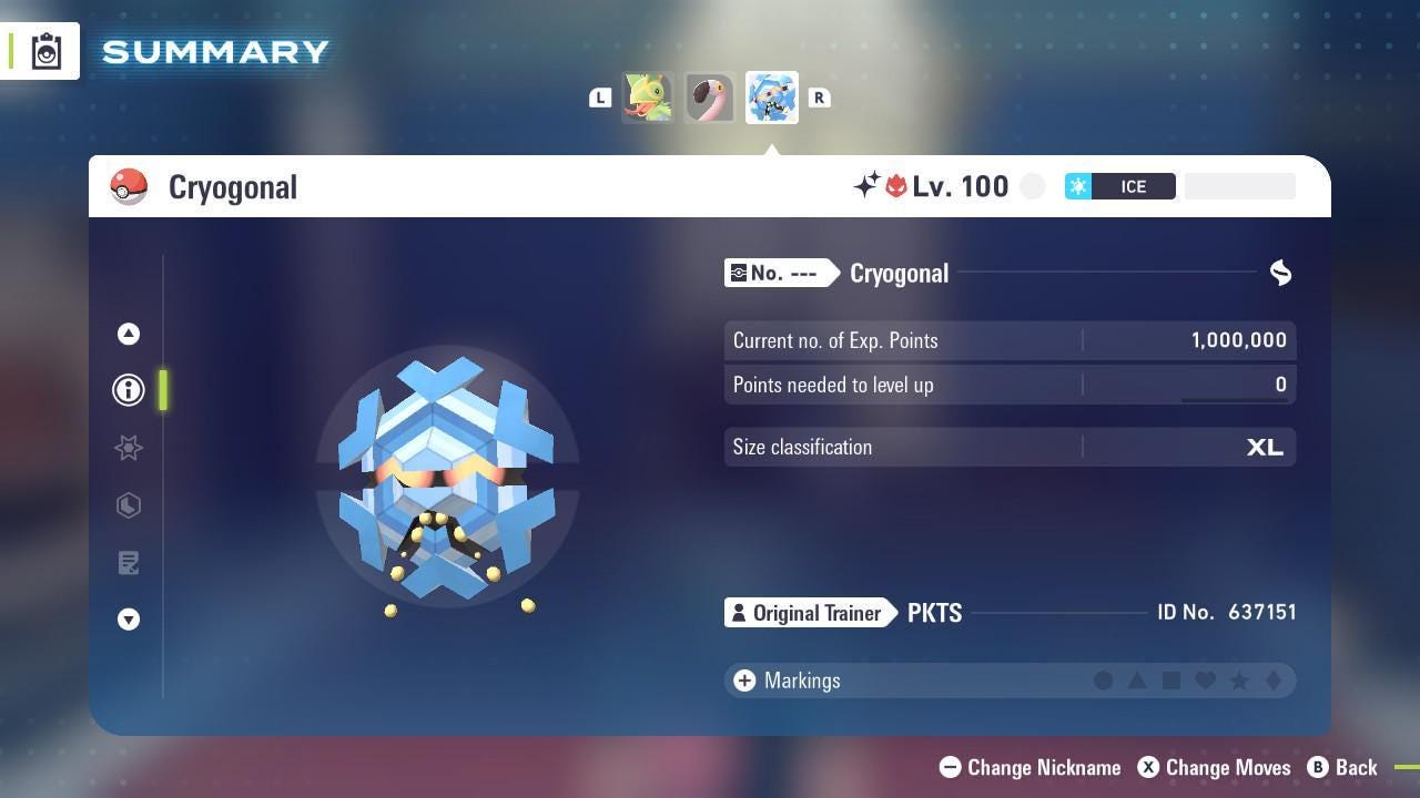 Shiny Alpha Cryogonal Pokémon Legends ZA 6IV Competitive Battle Ready Pokémon card photo 3