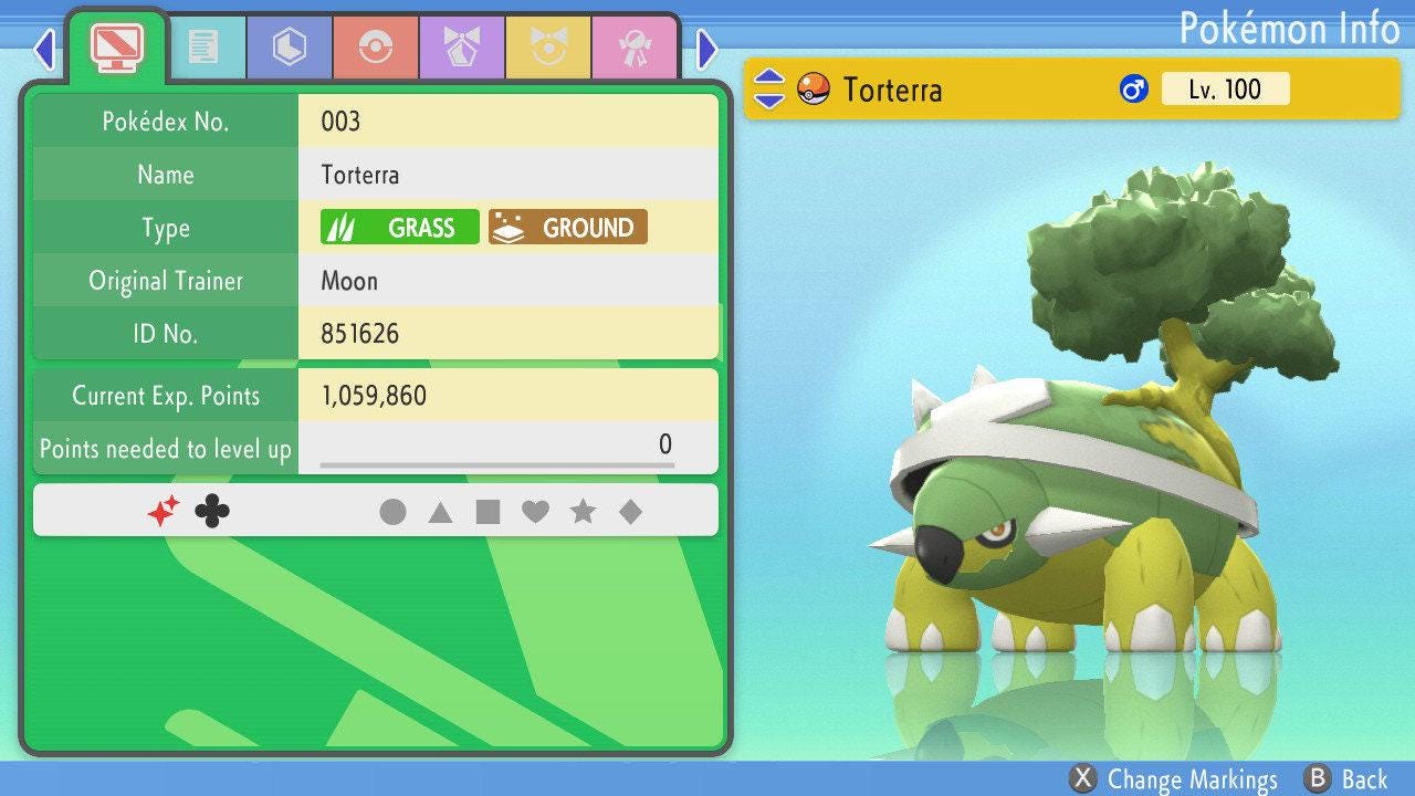 SHINY 6IV TORTERRA Pokemon Brilliant Diamond Shining Pearl 6IV Competitive Battle Ready Pokémon card photo 3