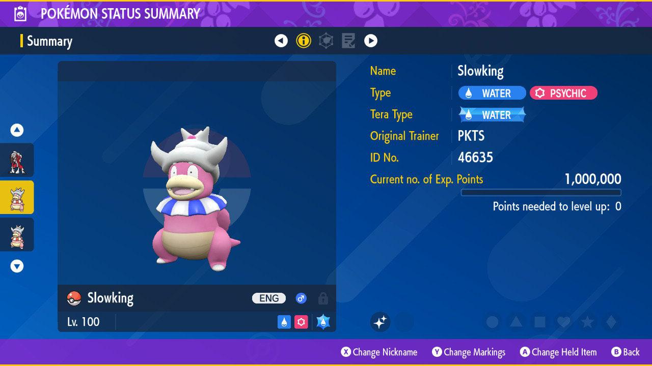 Shiny SLOWKING Pokémon Scarlet Violet 6IV Competitive Battle Ready – Scarlet & Violet Pokémon card photo