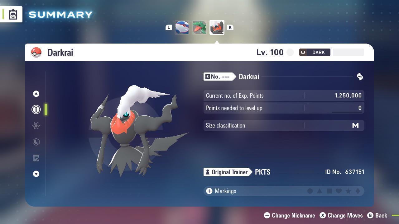 Non Shiny 6IV Darkrai Pokemon Legends Za Mega Dimension DLC 6IV Competitive Battle Ready Pokémon card photo 3