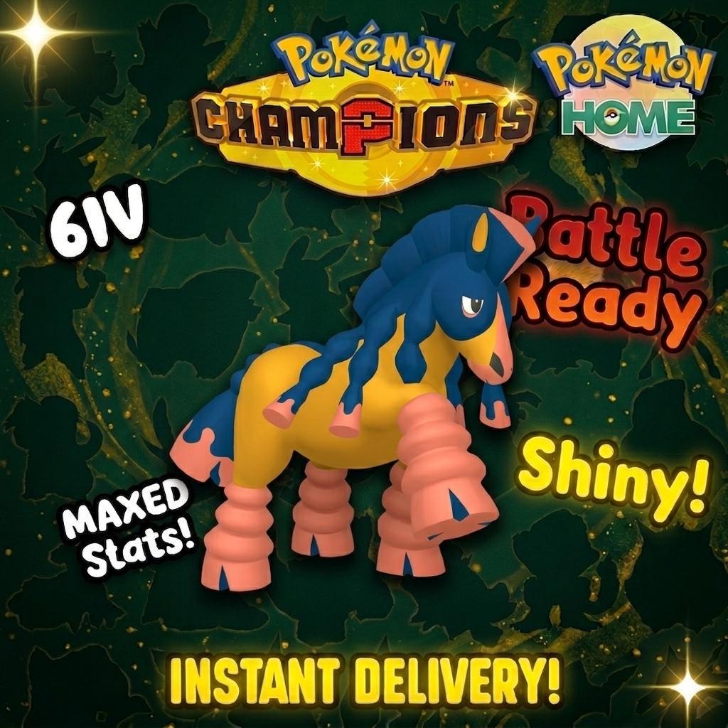 Shiny Mudsdale Pokémon Champions 6IV Competitive Battle Ready – Champions Pokémon card photo