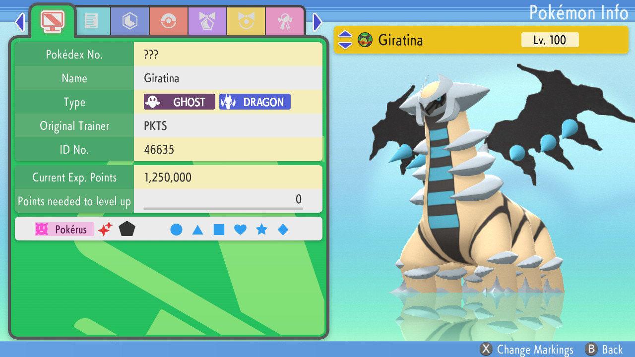 Shiny Giratina 6IV Switch 2 BDSP Pokémon Brilliant Diamond Shining Pearl Battle Ready Legendary Bonus Gift Fast Delivery Pokémon card photo 3