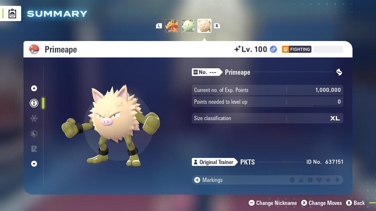 Shiny Primeape Pokemon Legends ZA Mega Dimension DLC 6IV Competitive Battle Ready Pokémon card photo 2