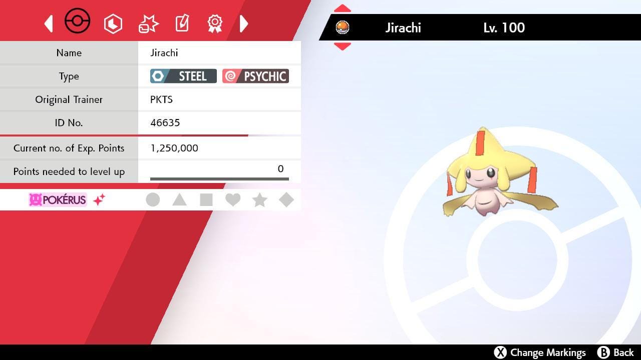 Shiny JIRACHI Pokemon Sword Shield 6IV Competitive Battle Ready – Sword & Shield Pokémon card photo