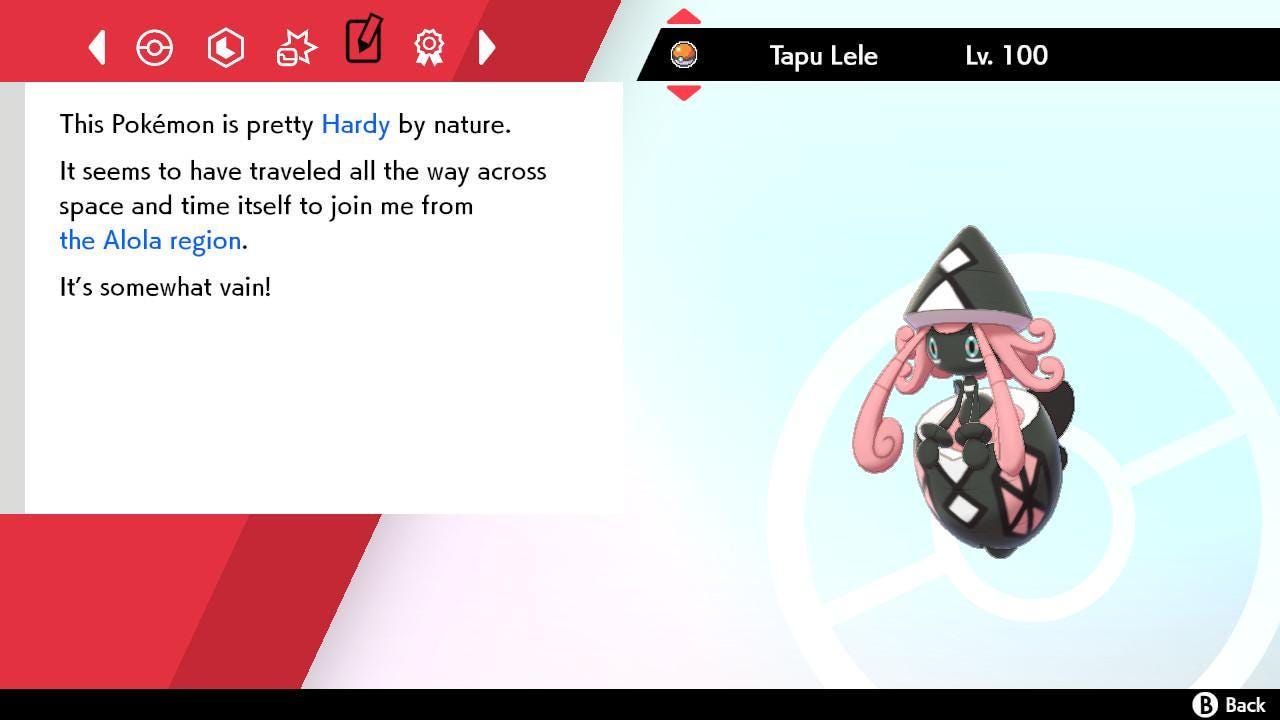 Shiny 6IV TAPU LELE Pokemon Sword Shield 6IV Competitive Battle Ready Pokémon card photo 4