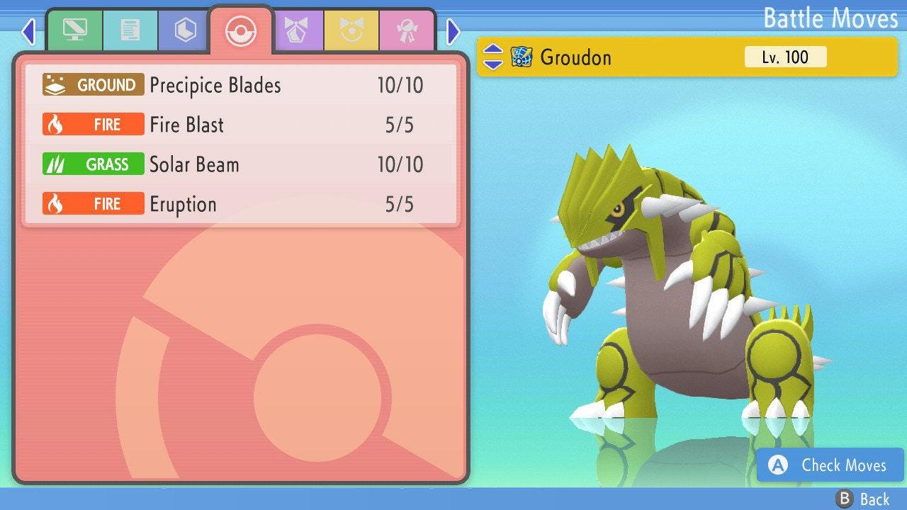 SHINY 6IV GROUDON Pokemon Brilliant Diamond Shining Pearl 6IV Competitive Battle Ready Pokémon card photo 2