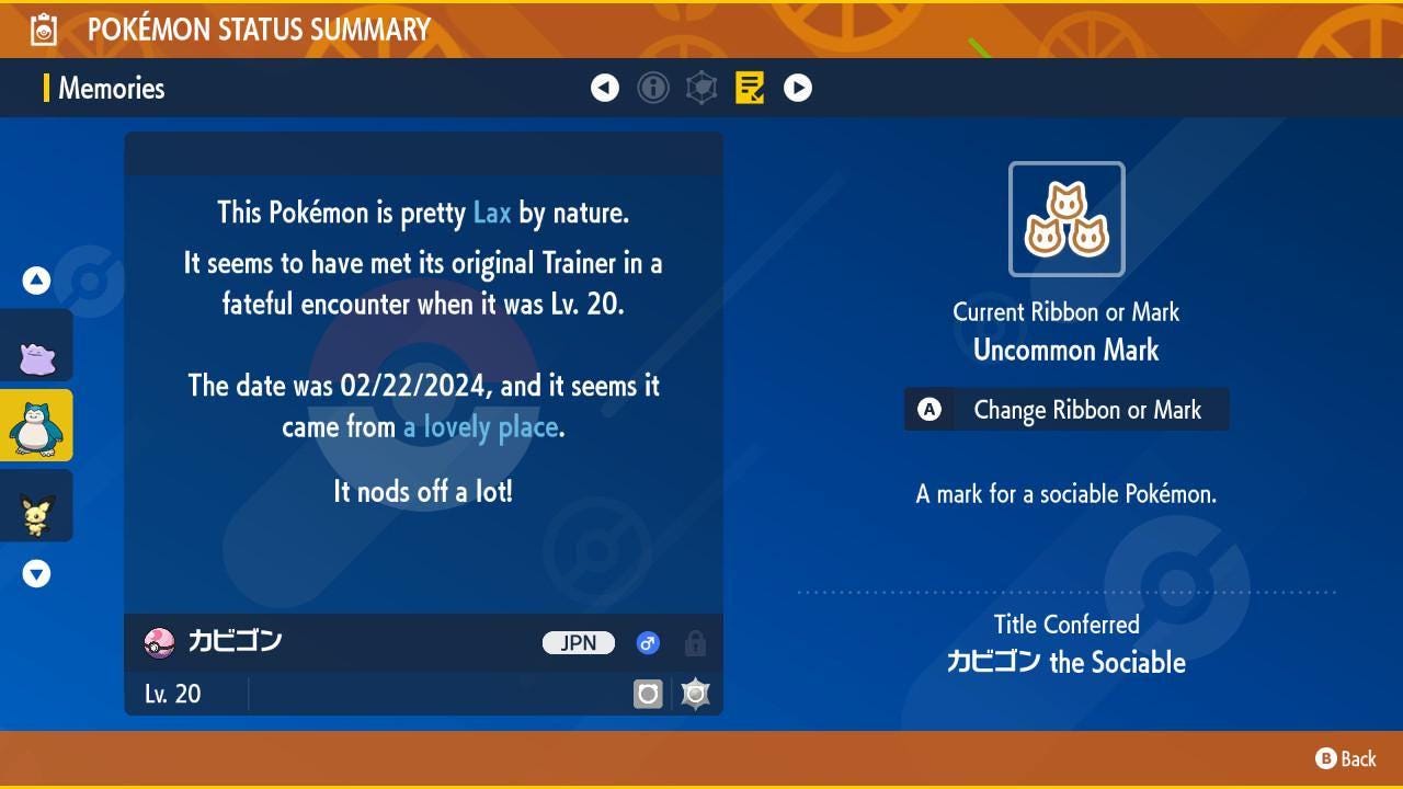 Shiny Event Pokemon Center Snorlax Pokémon Legends ZA 6IV Competitive Battle Ready Pokémon card photo 3