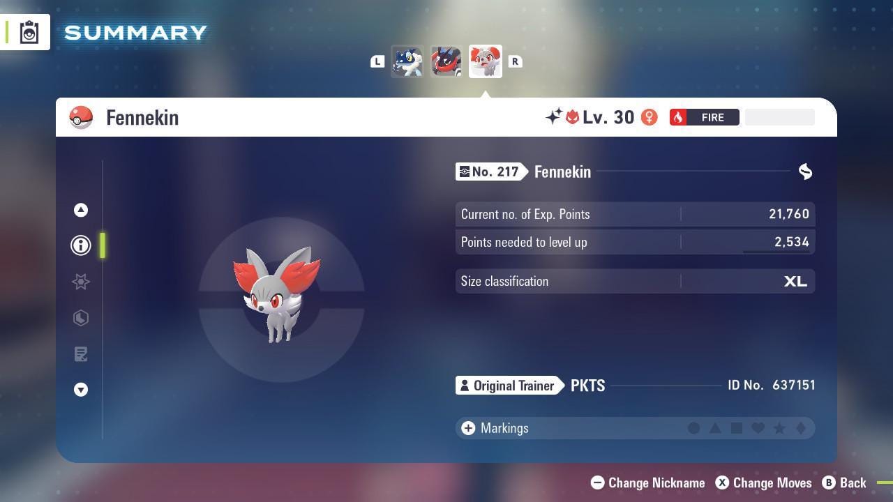 Shiny Alpha Fennekin Pokémon Legends ZA 6IV Competitive Battle Ready Pokémon card photo 3