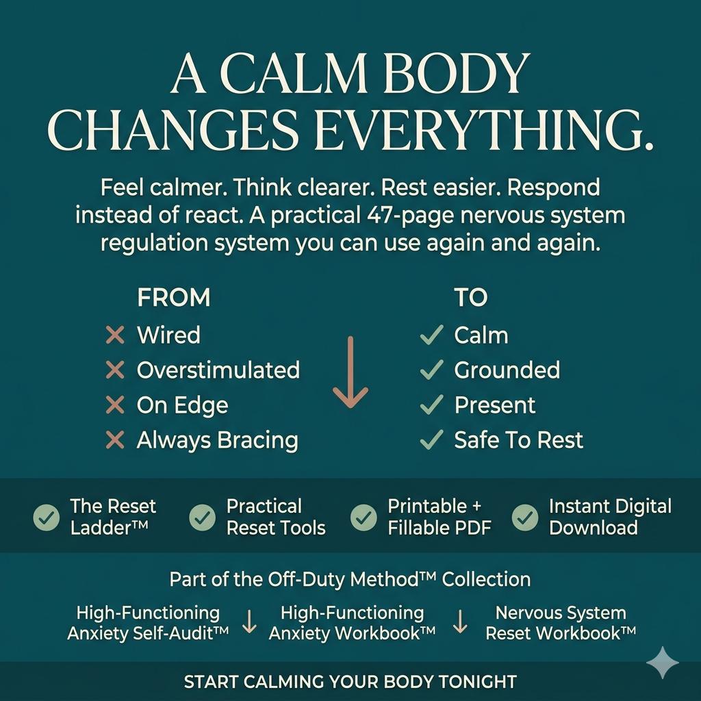 Nervous System Reset Workbook PDF Somatic Healing Workbook Grounding Exercises Anxiety Relief Stress Recovery Burnout Recovery Pokémon card photo 8