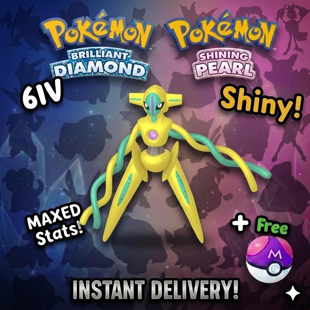 SHINY 6IV DEOXYS Pokemon Brilliant Diamond Shining Pearl 6IV Competitive Battle Ready – Brilliant Diamond & Shining Pearl Pokémon card photo
