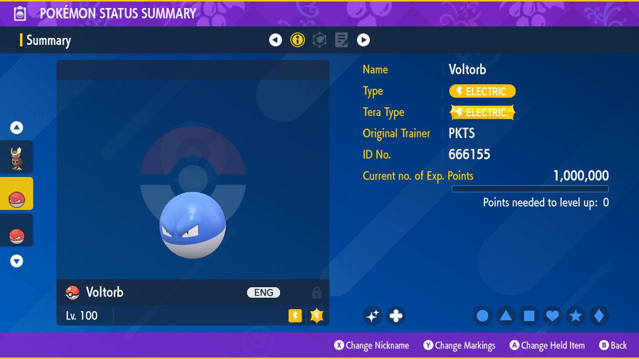 Shiny VOLTORB Pokémon Scarlet Violet 6IV Competitive Battle Ready Pokémon card photo 2