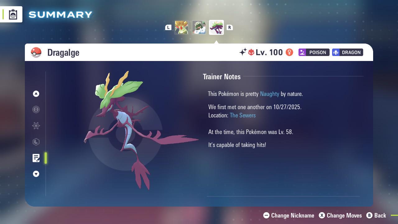 Shiny Alpha Dragalge Pokémon Legends ZA 6IV Competitive Battle Ready Pokémon card photo 4