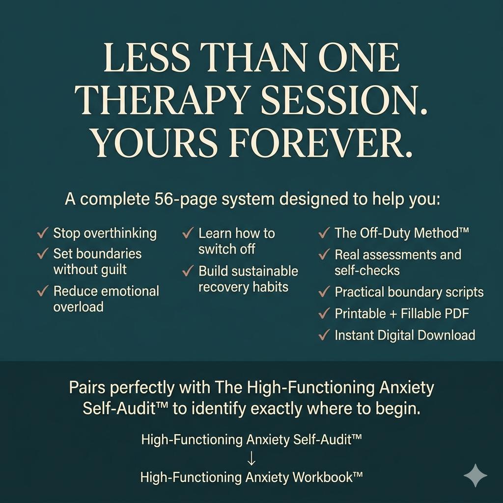 High Functioning Anxiety Workbook Printable PDF Stop Overthinking People Pleasing Boundaries Emotional Exhaustion Self Help Pokémon card photo 7