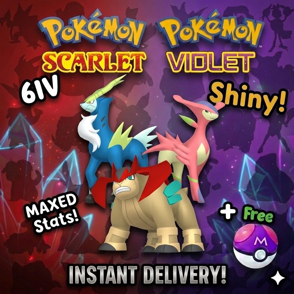SHINY Cobalion, Terrakion, Virizion Bundle Pack 6IV EV Pokémon Scarlet and Violet 6IV Competitive Battle Ready – Scarlet & Violet Bundles Pokémon card photo
