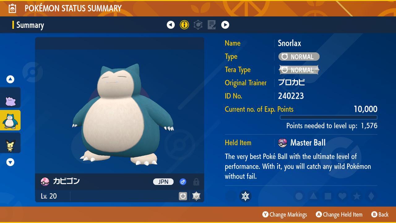 Shiny Event Pokemon Center Snorlax Pokémon Legends ZA 6IV Competitive Battle Ready – Exclusive Event Pokémon Pokémon card photo
