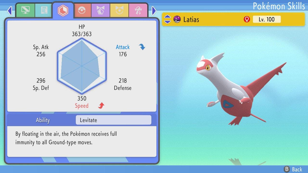 NON SHINY 6IV LATIAS Pokémon Brilliant Diamond and Shining Pearl 6IV Pokemon Competitive Battle Ready + EVs Free Shiny Ev Trained Pokémon card photo 4