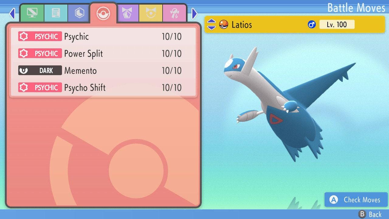 NON SHINY 6IV LATIOS Pokémon Brilliant Diamond and Shining Pearl 6IV Pokemon Competitive Battle Ready + EVs Free Shiny Ev Trained – Brilliant Diamond & Shining Pearl Pokémon card photo