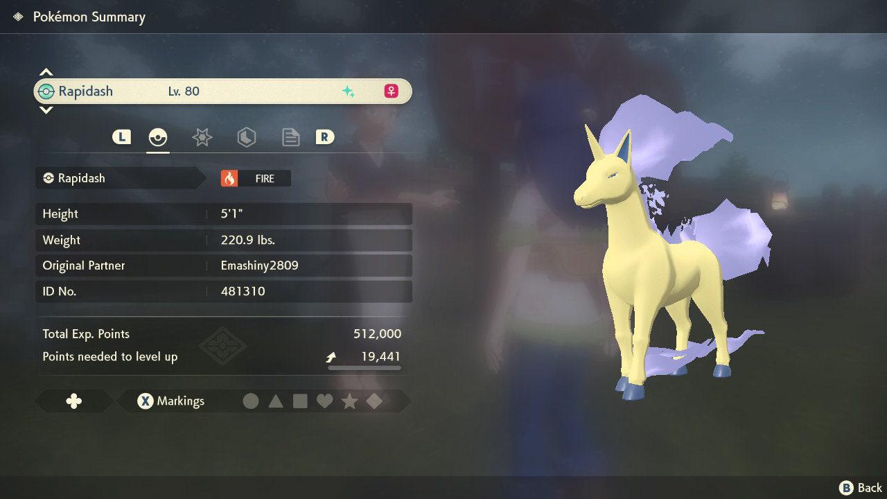 Shiny RAPIDASH Pokemon Legends Arceus 6IV Competitive Battle Ready Pokémon card photo 3