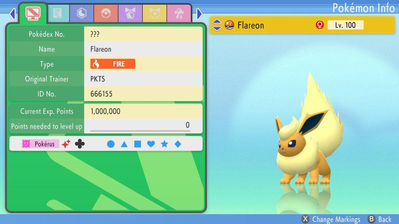 SHINY 6IV FLAREON Pokemon Brilliant Diamond Shining Pearl 6IV Competitive Battle Ready Pokémon card photo 4