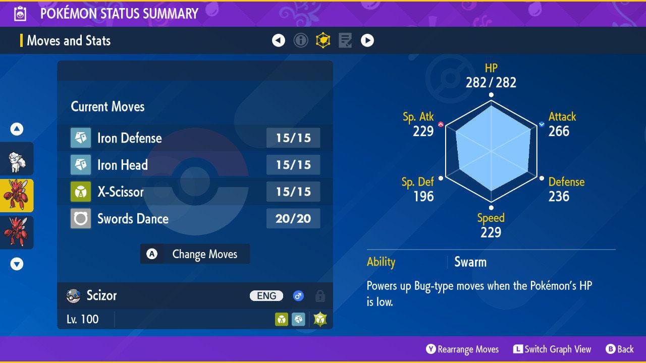 Shiny SCIZOR Pokémon Scarlet and Violet 6IV Competitive Battle Ready Pokémon card photo 2