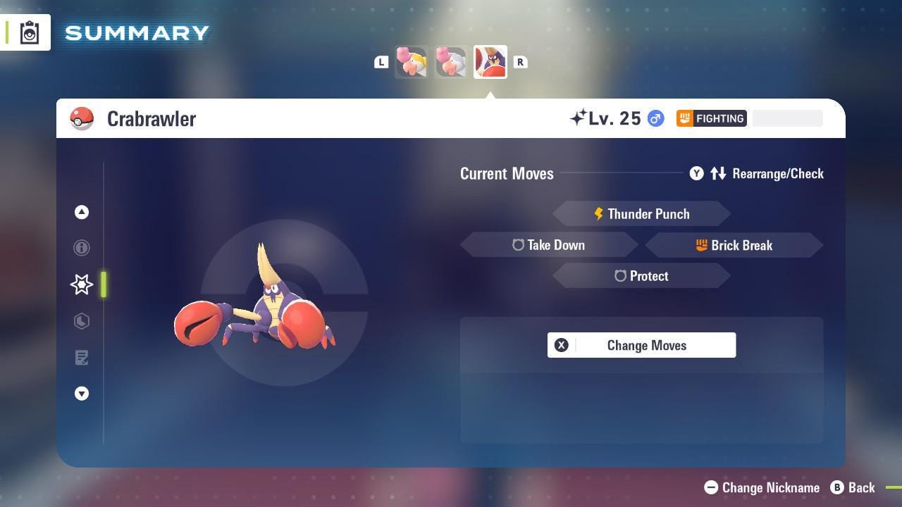 Фото покемона Шайни Краброулер Pokemon Legends ZA Mega Dimension DLC 6IV Готов к соревновательным битвам 3