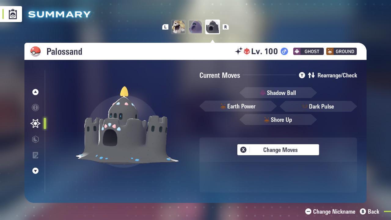 Shiny Alpha Palossand Pokémon Legends ZA 6IV Competitive Battle Ready Pokémon card photo 4