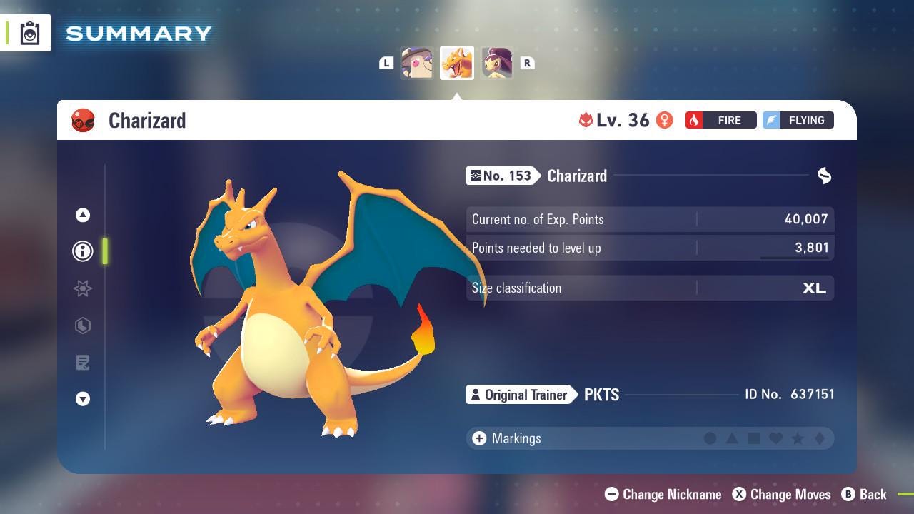 Pokemon Za Non Shiny 6IV Event B1G0006 December CHARIZARD Pokémon Legends ZA 6IV Competitive Battle Ready Legend ZA Pokémon card photo 2