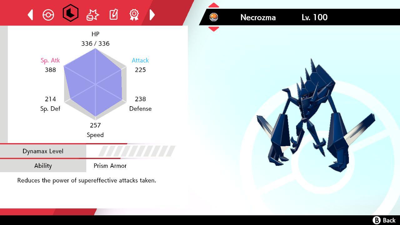 Shiny NECROZMA Pokemon Sword Shield 6IV Competitive Battle Ready Pokémon card photo 2