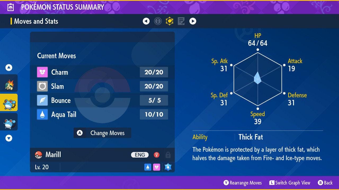 Shiny MARILL Pokémon Scarlet Violet 6IV Competitive Battle Ready Pokémon card photo 3