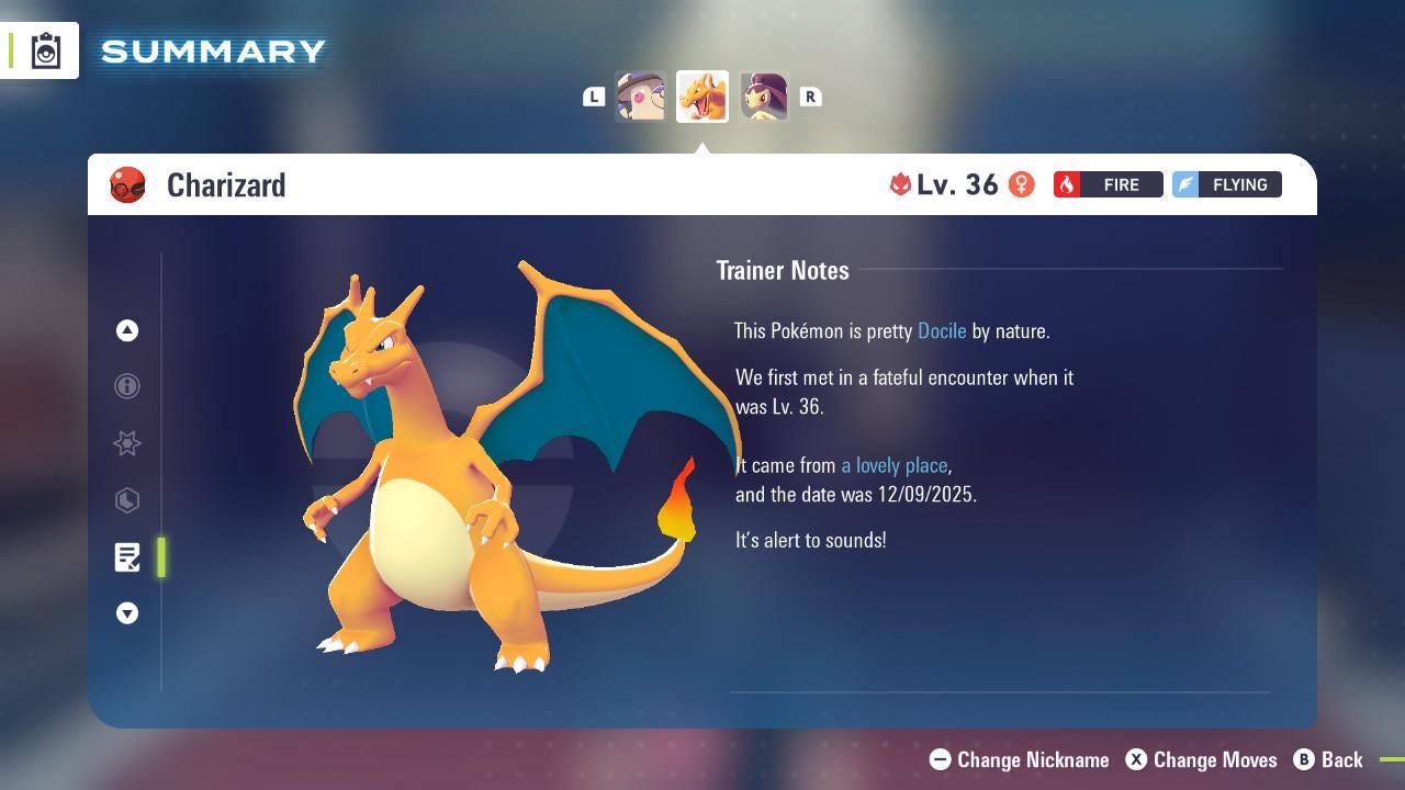 Pokemon Za Non Shiny 6IV Event B1G0006 December CHARIZARD Pokémon Legends ZA 6IV Competitive Battle Ready Legend ZA Pokémon card photo 4