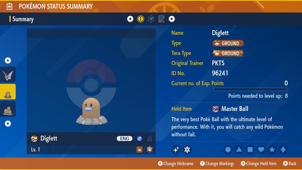 Pokemon Scarlet and Violet Shiny DIGLETT 6IV Competitive Battle Ready Pokémon card photo 2