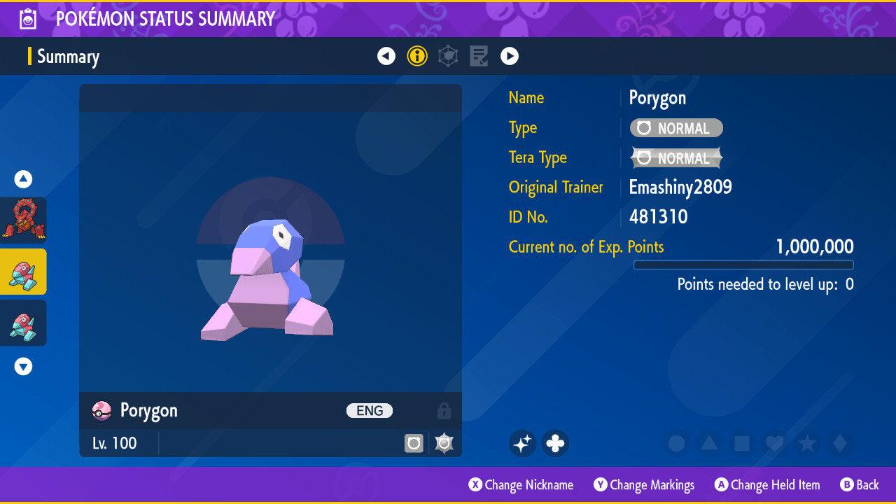 Shiny PORYGON Pokémon Scarlet and Violet 6IV Competitive Battle Ready Pokémon card photo 2