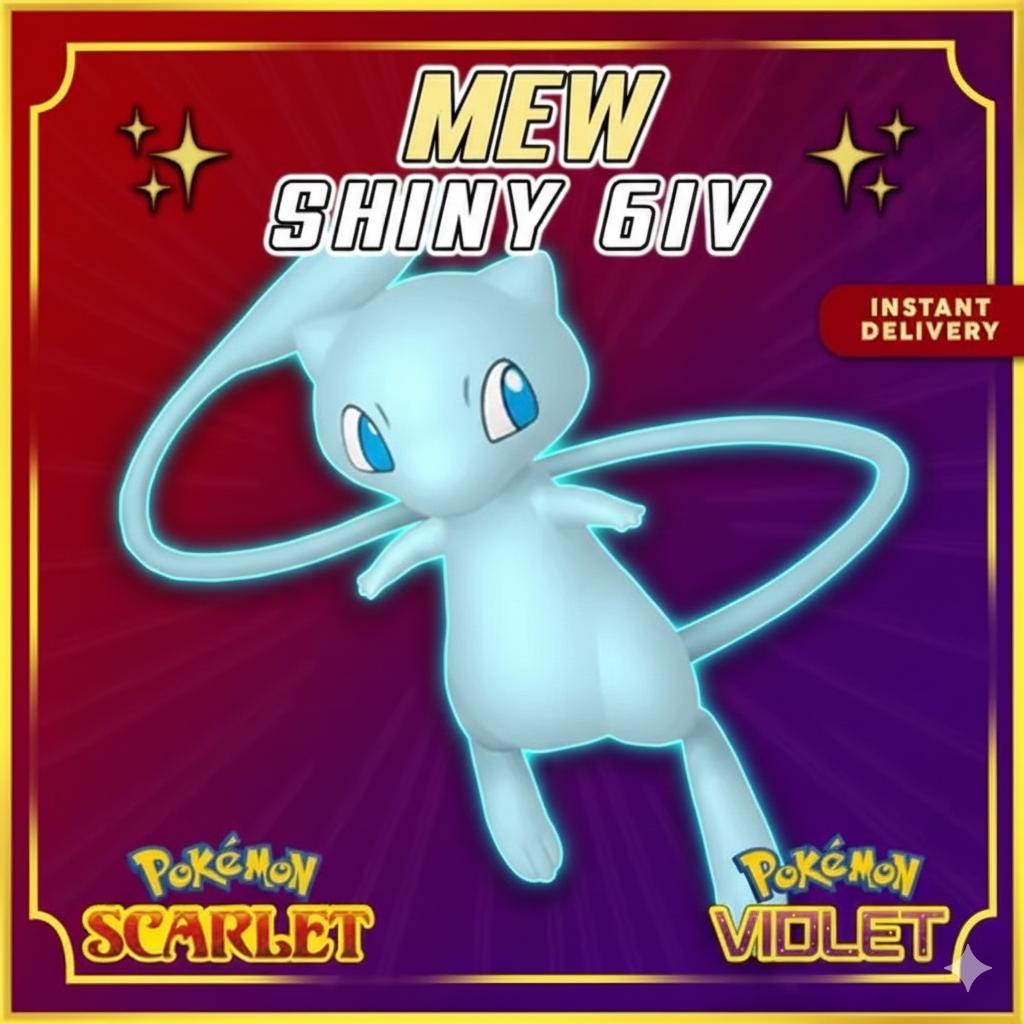Shiny Faraway Island Mew Lv. 30 PKTS Event 2005 Pokémon HOME Trade Scarlet Violet Rare Collectible Bonus – Exclusive Event Pokémon Pokémon card photo