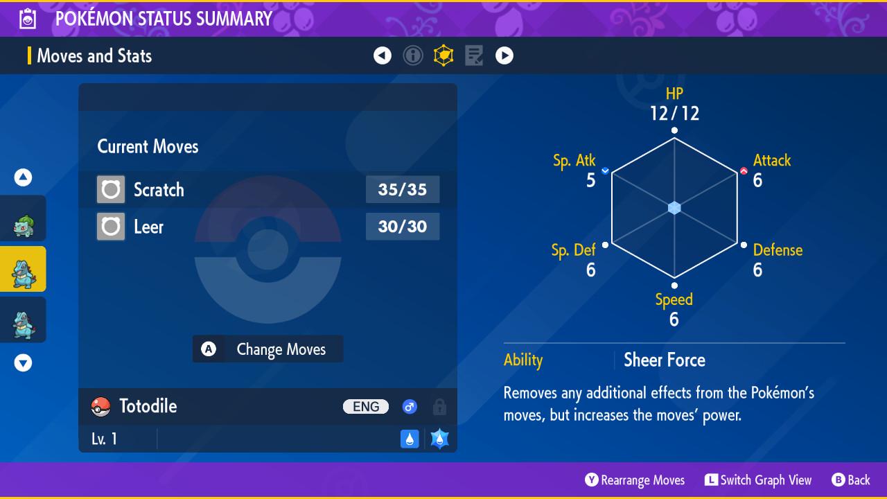 Shiny TOTODILE Pokémon Scarlet and Violet 6IV Competitive Battle Ready Pokémon card photo 3