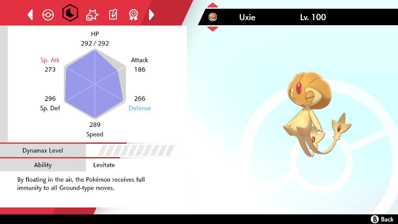 Shiny UXIE Pokemon Sword Shield 6IV Competitive Battle Ready Pokémon card photo 2