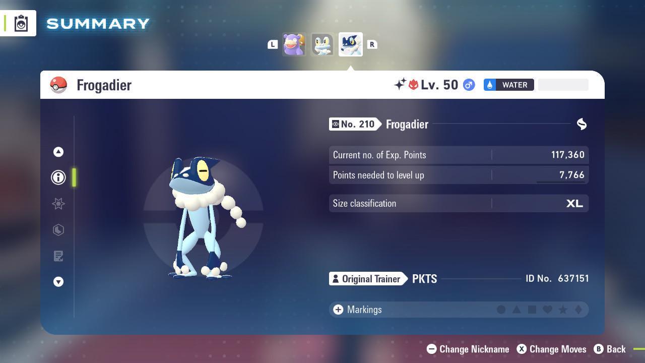 Shiny Alpha Frogadier Pokémon Legends ZA 6IV Competitive Battle Ready Pokémon card photo 3
