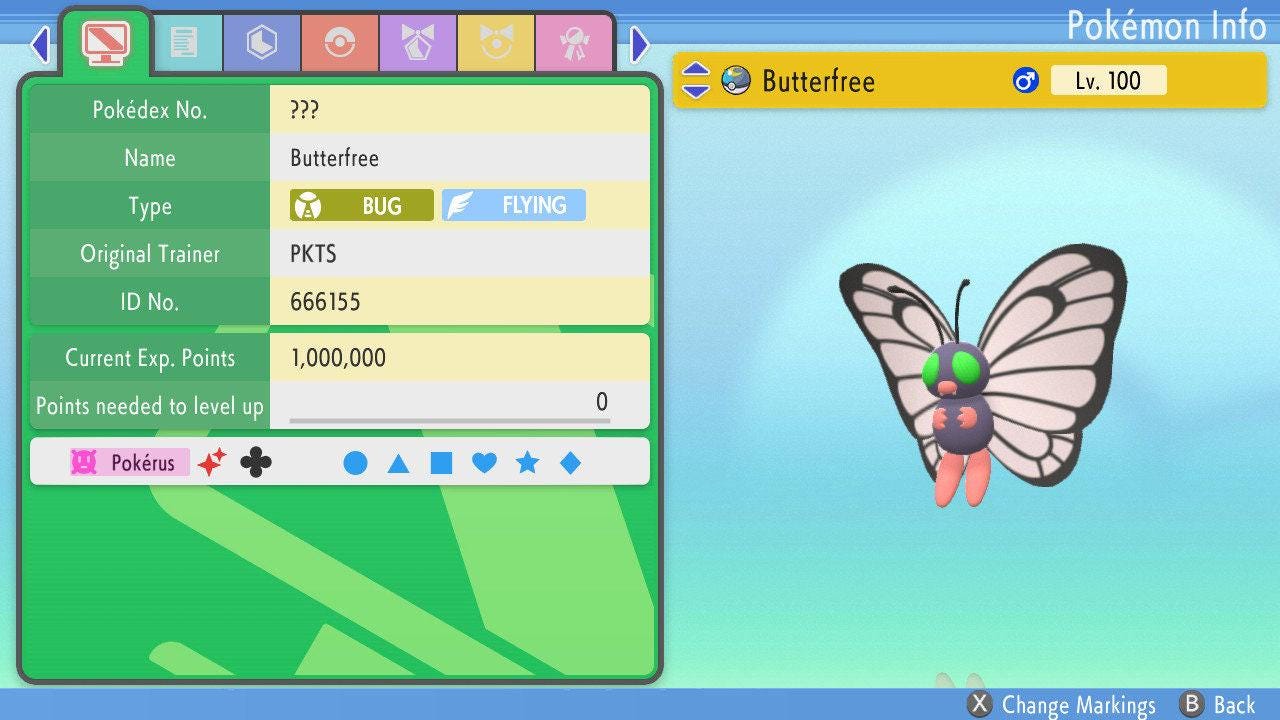 SHINY 6IV BUTTERFREE Pokemon Brilliant Diamond Shining Pearl 6IV Competitive Battle Ready – Brilliant Diamond & Shining Pearl Pokémon card photo