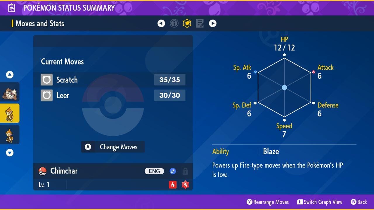 Foto de la carta Pokémon Shiny CHIMCHAR Pokémon Escarlata Púrpura 6IV Listo para la Batalla Competitiva 2