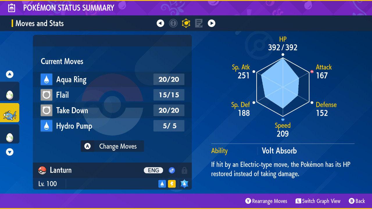 Shiny LANTURN Pokémon Scarlet and Violet 6IV Competitive Battle Ready Pokémon card photo 2
