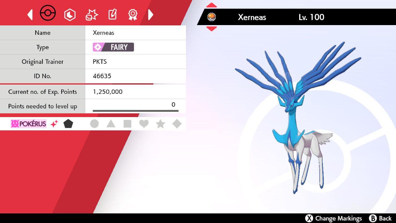 Shiny XERNEAS Pokemon Sword Shield 6IV Competitive Battle Ready Pokémon card photo 2
