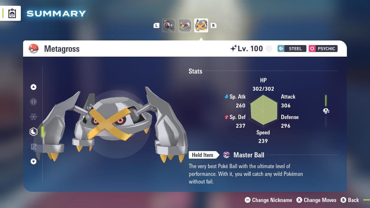 Shiny METAGROSS Pokémon Legends ZA 6IV Competitive Battle Ready Pokémon card photo 2